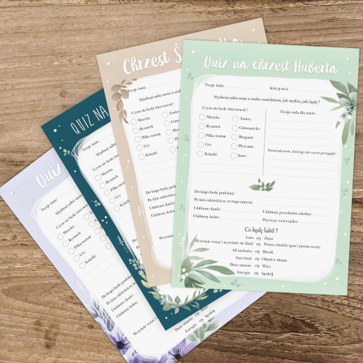 Quiz o przyszłości | Atrakcja na chrzicny | Personalizacja